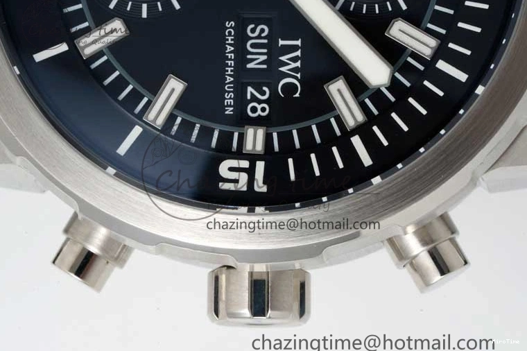 MIROTIME 0425 Aquatimer Chrono SS RSF 1:1 Best Edition Black Dial on Black Rubber Strap A EyeCatching 7073